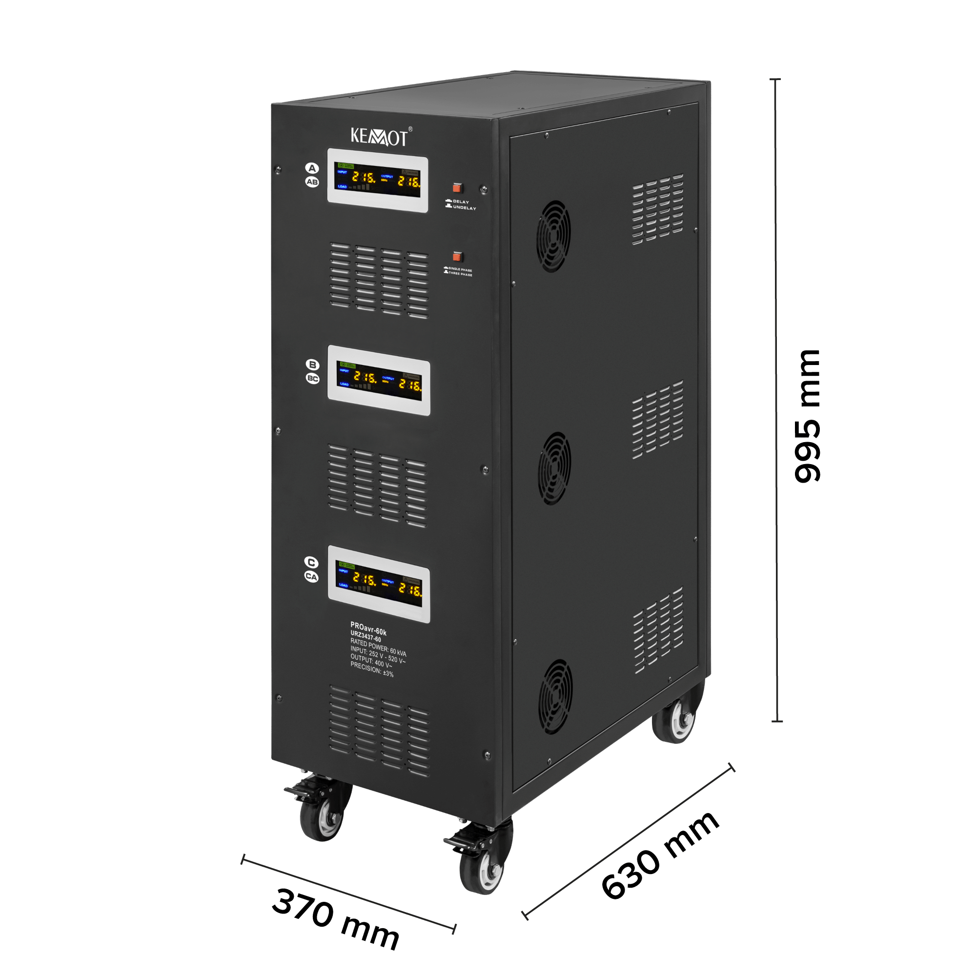 TROFAZNI AUTOMATSKI STABILIZATOR NAPONA 48KW/60KVA-PO NARUDžBI - Slika 5