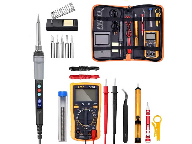 1702086-SET ALATA ZA LEMLJENJE I SA MULTIMETROM